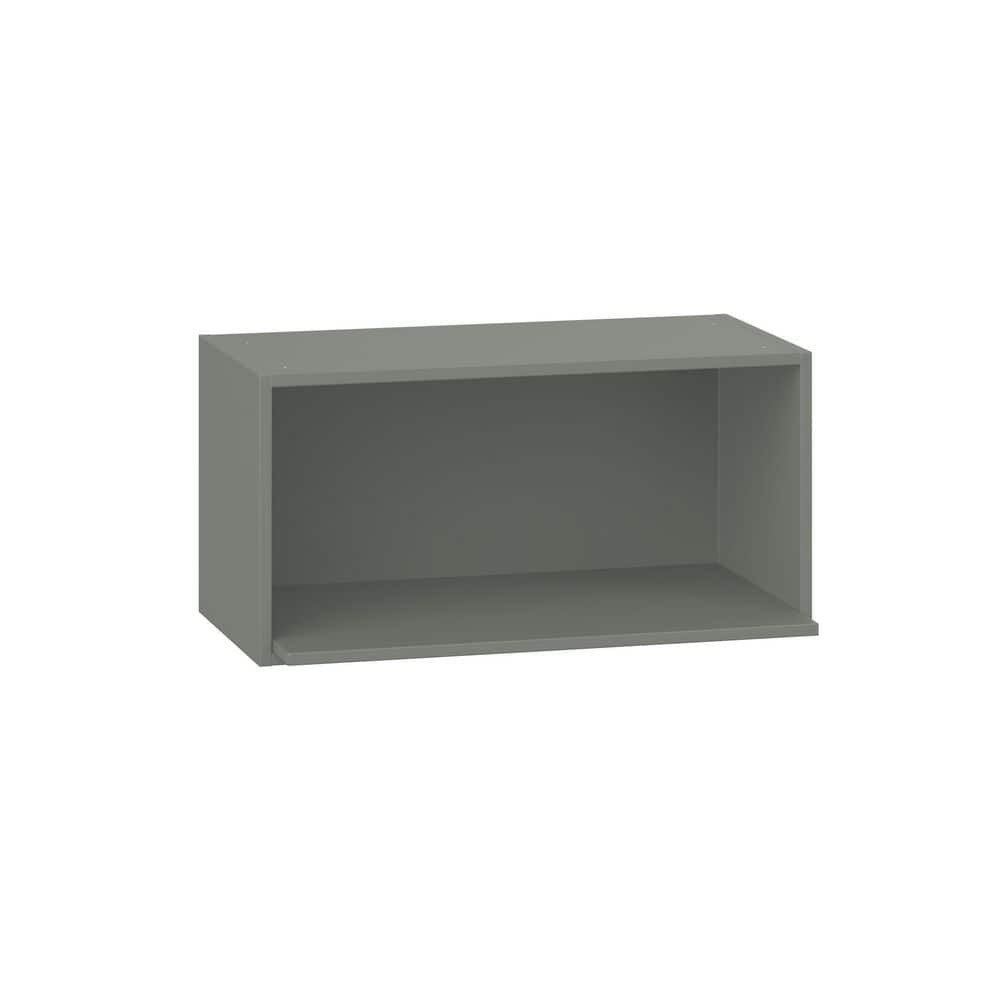 Fairview 30 in. W x 18 in. D x 15 in. H Assembled Slim Shaker Microwave Wall Kitchen Cabinet in Moss Green price history on PriceWatchPro