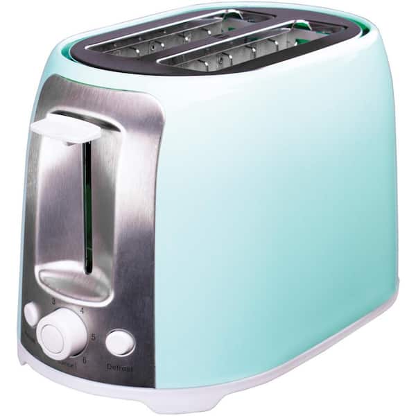 Brentwood Cool-Touch 2-Slice Blue Toaster with Extra-Wide Slots