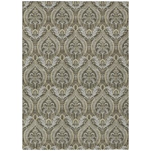 Chantille ACN572 Taupe 2 ft. 6 in. x 3 ft. 10 in. Machine Washable Indoor/Outdoor Geometric Area Rug