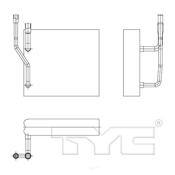 TYC A/C Evaporator Core 2006-2011 Lincoln Town Car