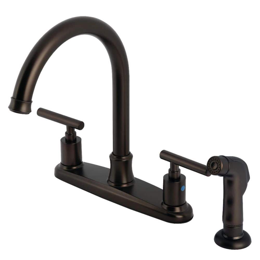 Manhattan 2-Handle Deck Mount Centerset Kitchen Faucet in Oil Rubbed Bronze price history on PriceWatchPro