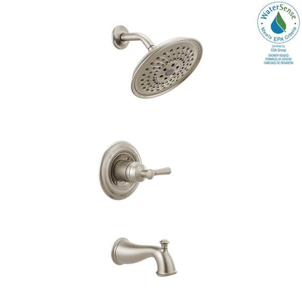 Mylan Single-Handle 3-Spray Tub and Shower Faucet with H2Okinetic in SpotShield Brushed Nickel