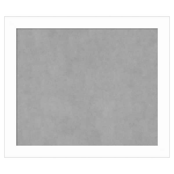 Amanti Art Basic White Narrow 27 in. x 23 in. Framed Magnetic Board