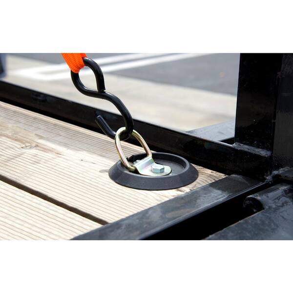CargoSmart Anti-Rattle D-Ring Tie-Down Anchor - Bolt On - 1/4 x 1-9/16 - 800 lbs CargoSmart Trailer Tie Down Anchors 3486553