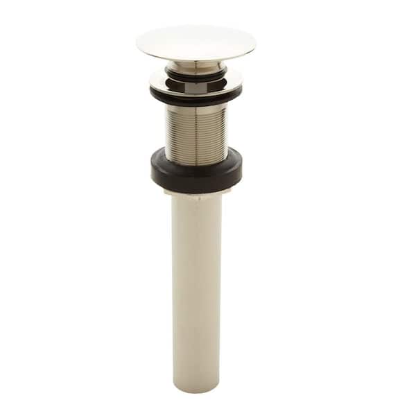 SIGNATURE HARDWARE Mushroom Style Pop-Up Bathroom Drain with No Overflow Holes
