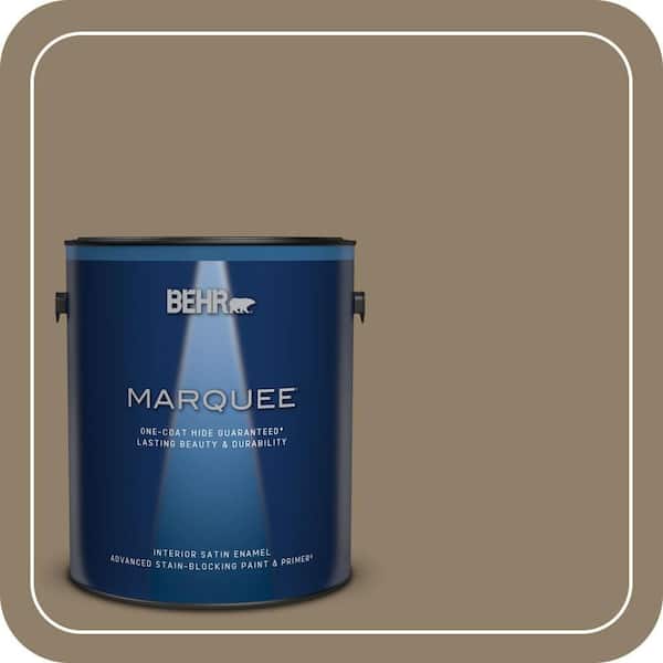 BEHR MARQUEE 1 gal. Home Decorators Collection #HDC-NT-11 Sandalwood Tan Satin Enamel Interior Paint & Primer