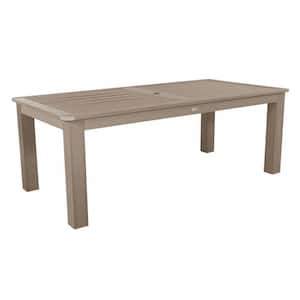 Woodland Brown 42 in. x 84 in. Rectangular Recycled Plastic Outdoor Dining Table