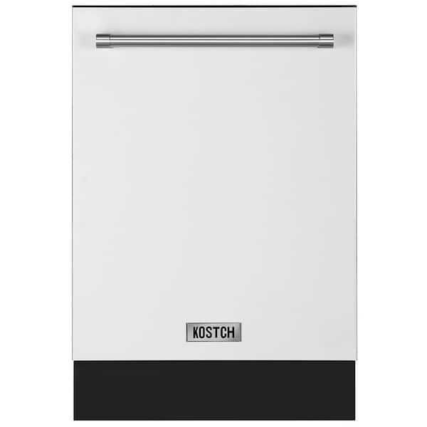 24-in. Top control Tall Tub Built-In Dishwasher with 3rd Rack in Stainless Steel with 47dBA, White Door, ENERGY STAR