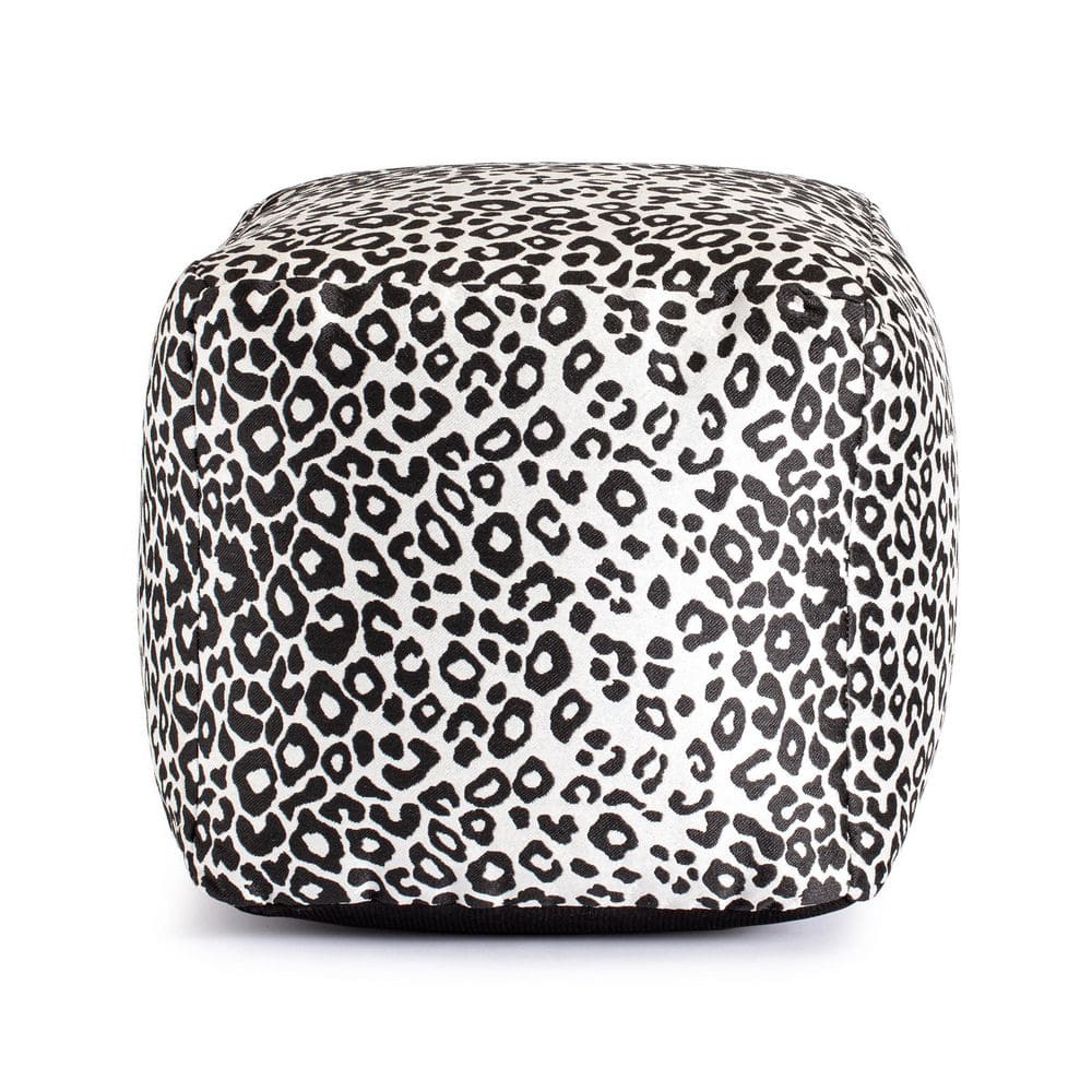 Amur Gray 18 in. x 18 in. x 18 in. Gray Pouf