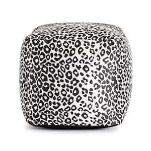 Amur Gray 18 in. x 18 in. x 18 in. Gray Pouf