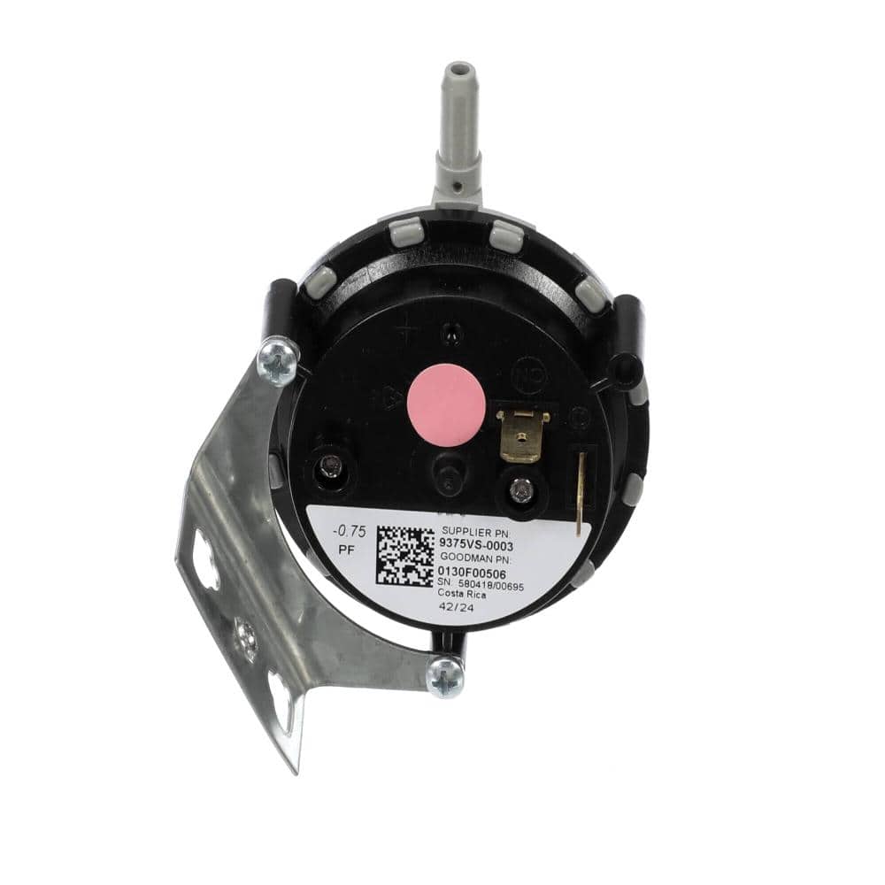 "Air Pressure Switch With Bracket, -0.75"" WC Pf, Pink Label 0130F00506S" price history on PriceWatchPro
