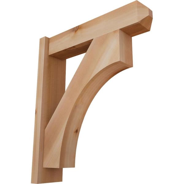 Ekena Millwork 6 in. x 26 in. x 22 in. Western Red Cedar Westlake Craftsman Smooth Outlooker