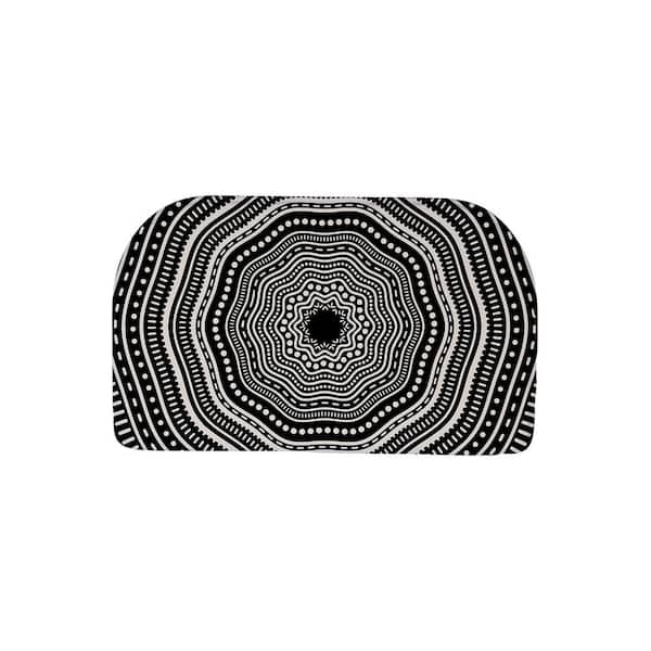 EverGrace Woodlog Kitchen Semi Circle Kitchen Mat 18in.x 30in.