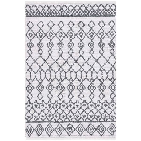 Augustine 4 ft. x 6 ft. Ivory/Gray Tribal AGT854F Area Rug