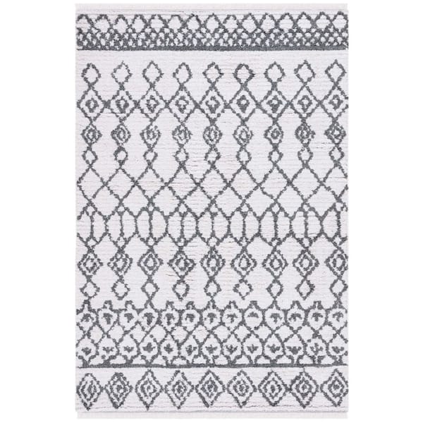Augustine 6 ft. x 10 ft. Ivory/Gray Tribal AGT854F Area Rug