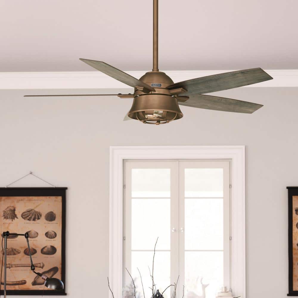 Hunter Hampshire 52 in. Indoor Weathered Copper Ceiling Fan with