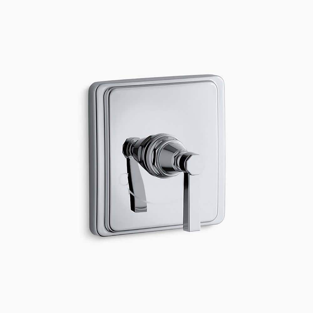 KOHLER Pinstripe 1-Handle Control Valve Trim in Polished Chrome (Valve Not Included)