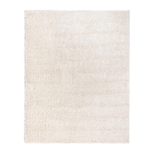 Gertmenian & Sons Anjou Ivory 9 ft. x 13 ft. Solid Shag Indoor Area Rug