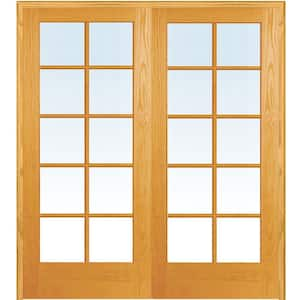 eightdoors 36 in. x 80 in. Clear Glass 15-Lite True Divided White