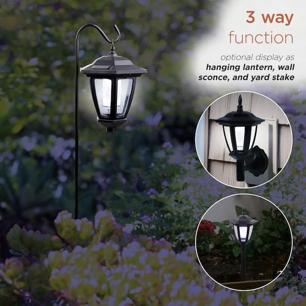 XIAOLE Solar Lantern Lights, Outdoor Waterproof Solar Powered Table Lamp Hanging Lighting With Multicolor LED Fairy String Lights For Patio Garden Landscape Decoration Yard Lawn - View #2