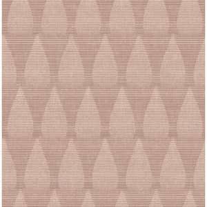 Mirko Rust Ogee Textured Non-pasted Paper Wallpaper