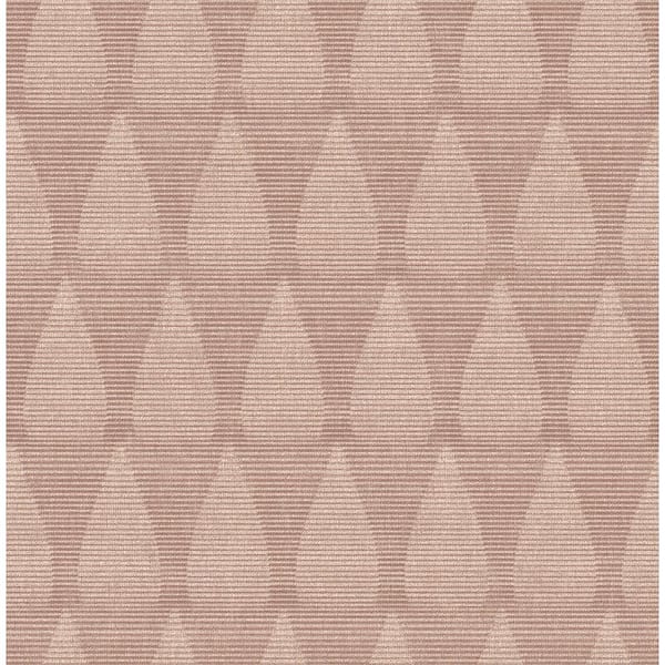 A-Street Prints Mirko Rust Ogee Textured Non-pasted Paper Wallpaper