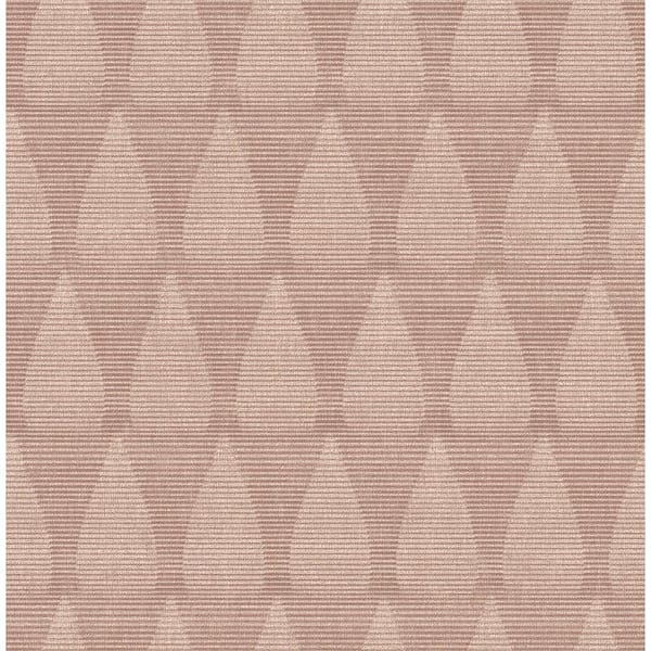 A-Street Prints Mirko Rust Red Ogee Wallpaper Sample