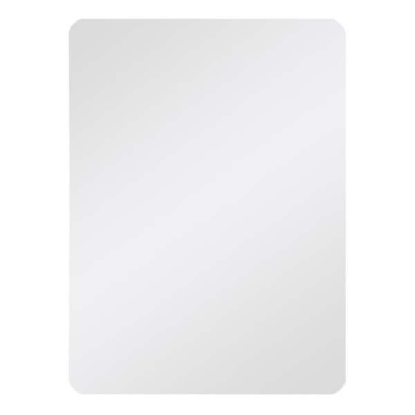 Decor Wonderland Barnard 19 in. W x 27 in. H Rounded Rectangular Frameless Wall Mount Bathroom Vanity Mirror