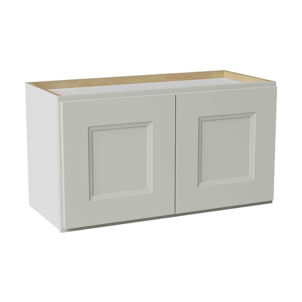 27 in. W x 12 in. D x 15 in. H Ready to Assemble Double Shaker Wall Kitchen Cabinet in Laguna Grey price history on PriceWatchPro