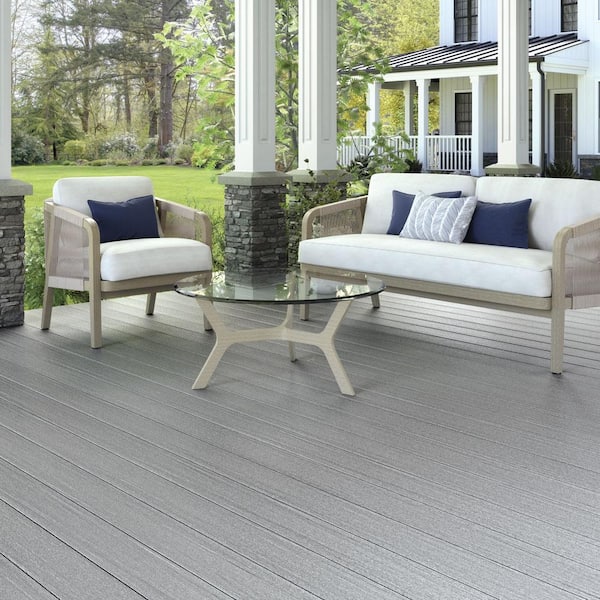 Fiberon Promenade 1 in. x 5-1/2 in. x 1 ft. Moonlit Cove Grooved