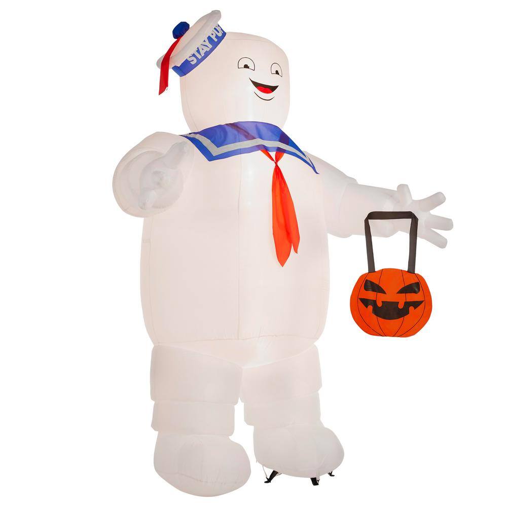 HALLOWEEN 5 FT GHOSTBUSTERS STAY PUFT PUMPKIN GEMMY  Airblown Inflatable 