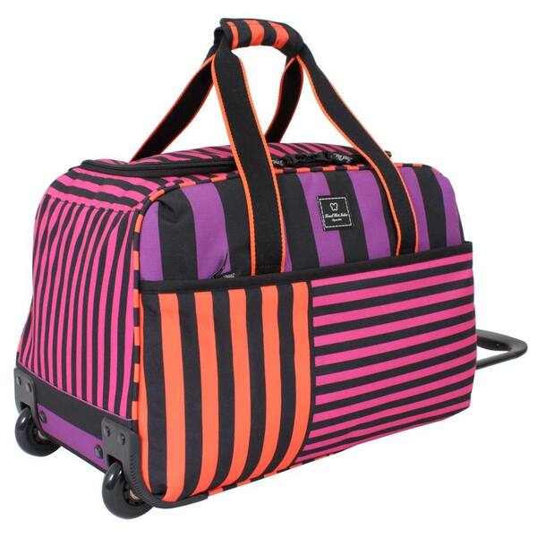 French West Indies 20 in. Rolling Duffel in Bahia Purple Drift