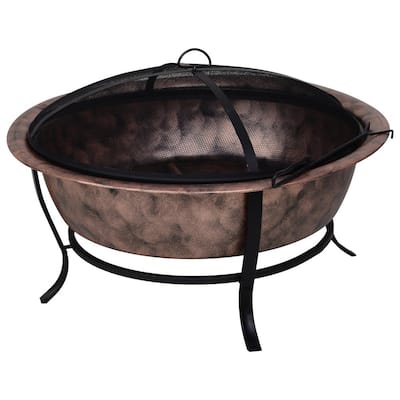 Copper Fire Pits Outdoor Heating, Copper Fire Pit Bowl Only
