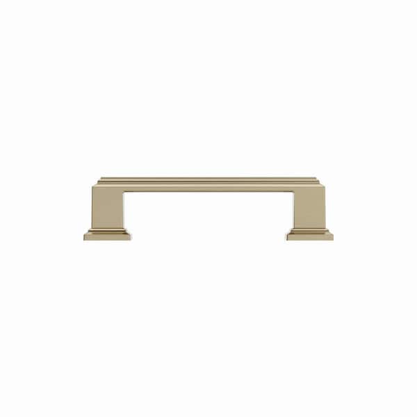 10-Pack Carrington 3 in. (76 mm) Center-to-Center Classic Brushed Gold Arch Cabinet Drawer Pulls