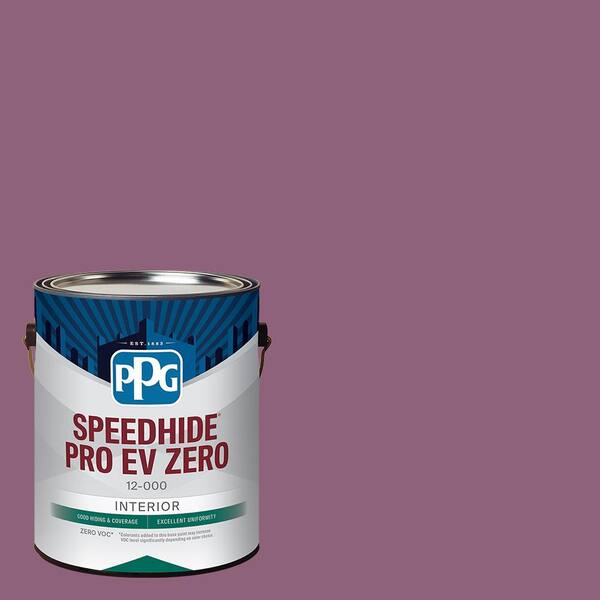 PPG Speedhide Pro EV Zero 1 gal. PPG1179-6 Victorian Plum Flat Interior Paint