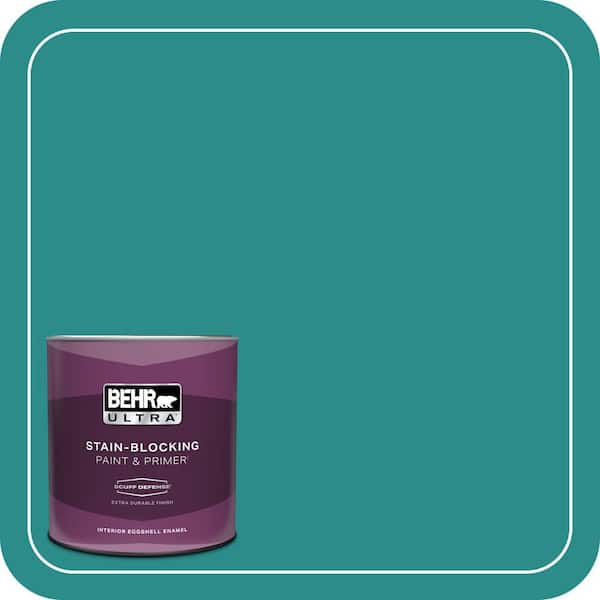 BEHR ULTRA 1 qt. Home Decorators Collection #HDC-FL13-12 Taos Turquoise Extra Durable Eggshell Enamel Interior Paint & Primer