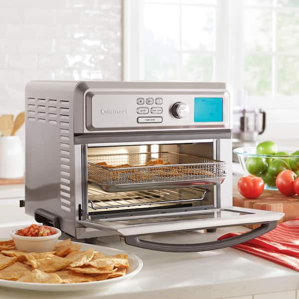 Silver with Knives & Cookbook Details about   Cuisinart Digital TOA-65 AirFryer Toaster Oven 