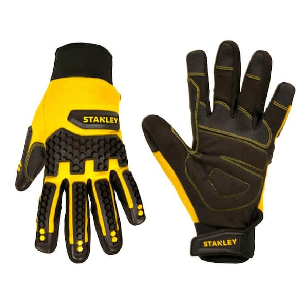 Stanley Extreme Performance Impact Gloves TPR Knuckle Protection PVC Palm Large