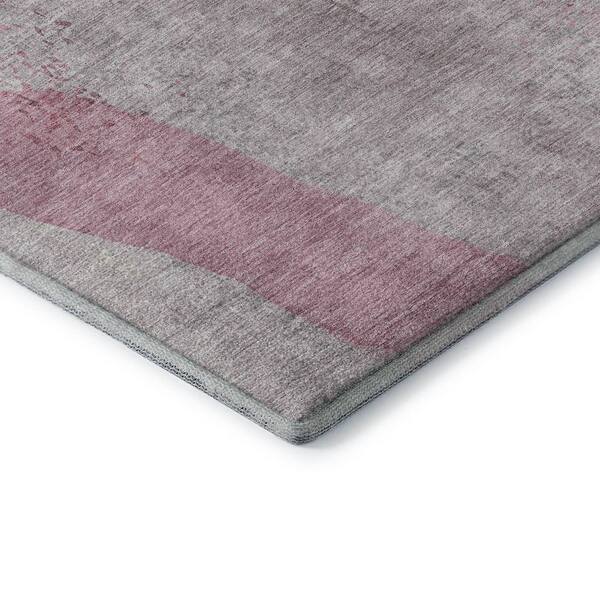 Mayfield Premium Machine Washable Abstract AMF1986 Blush 5 ft. x 7 ft. 6 in. Area Rug