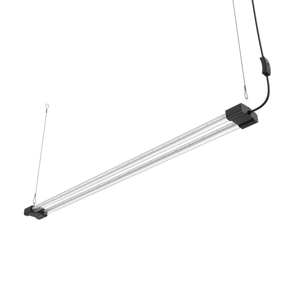 BoostGro 4FT Black LED Grow Light with Full Spectrum and Red Light