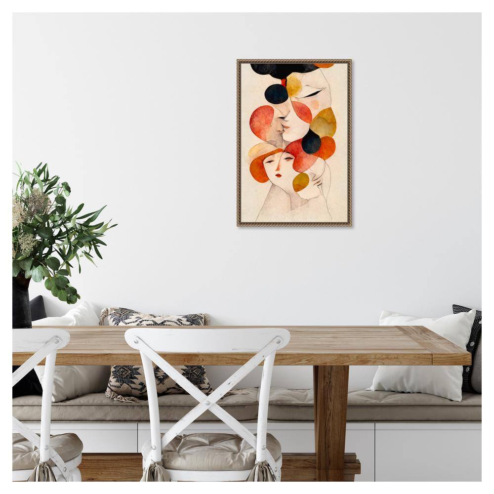 Abstract Devotion Beaded Framed Canvas Wall Art, 16 x 23