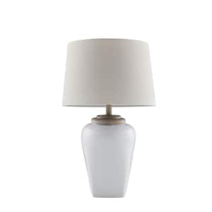Jemma 26 in. White Ceramic Table Lamp