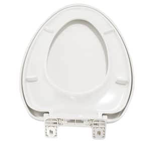 Champion Top Mount Telescoping Slow Close EverClean Elongated Closed Front Toilet Seat in White