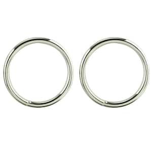 1/4 in. x 2.39 in. Nickel-Plated Ring (2-Pack)