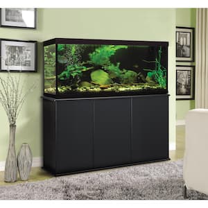 Aquarium Fundamentals Black 28.25 in. Accent Cabinet with 2 Shelves with Swing Out Door for 55 gal. Aquariums