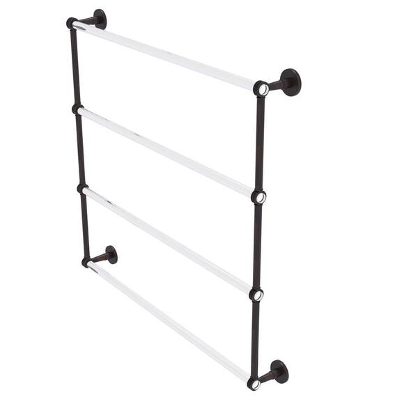 Allied Brass Clearview Collection 36 in. 4-Tier Ladder Towel Bar with Dotted Accents in Venetian Bronze