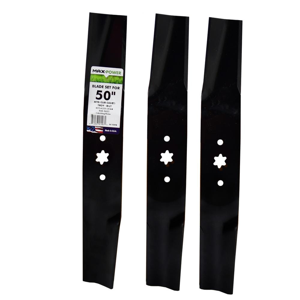 3 Blade Mulching Set for 50 in. Cut MTD, Cub Cadet, Troy Bilt Mowers Replaces OEM No. 942-0623 price history on PriceWatchPro