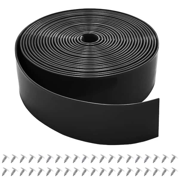 Angel Sar 2 in. x 20 ft. Replacement Straps and 40 Free Rivets for Outdoor Lawn Furniture Chaise Lounge Repair, Black