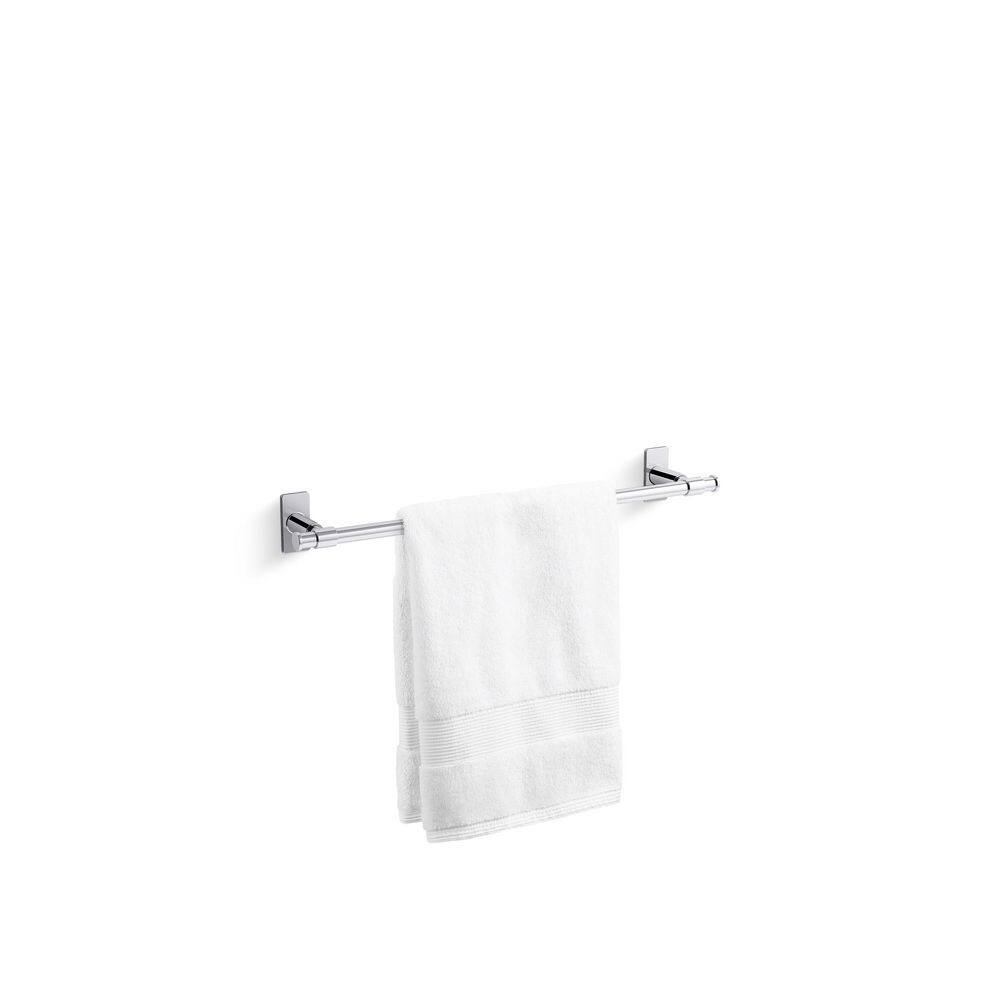 Polished Chrome 18" Wall Mounted Towel Bar