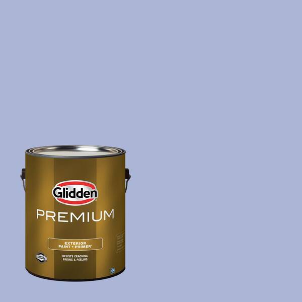 Glidden Premium 1 gal. PPG1245-4 Lilac Sachet Flat Exterior Latex Paint